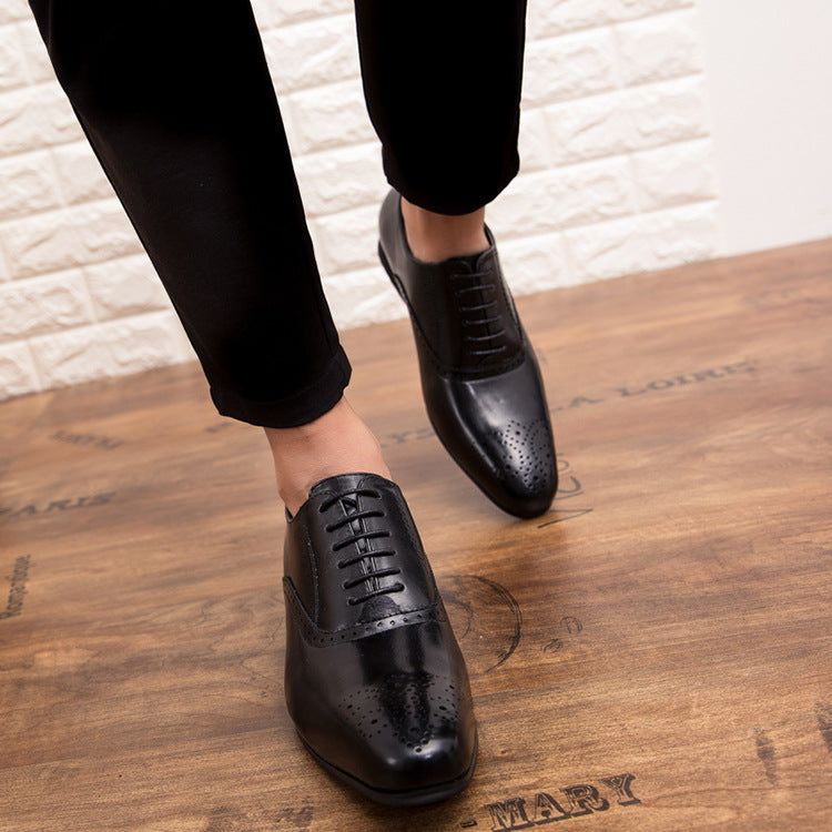 Men Pointed Oxfords Lace-Up Designer Formal Shoes