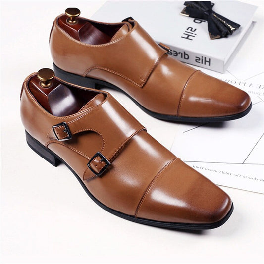 Handmade monk strap Classic Formal Shoes