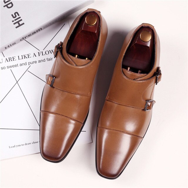 Handmade monk strap Classic Formal Shoes