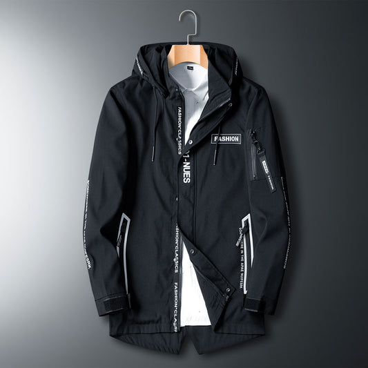 Men's Fashion Windbreaker Hooded Jacket