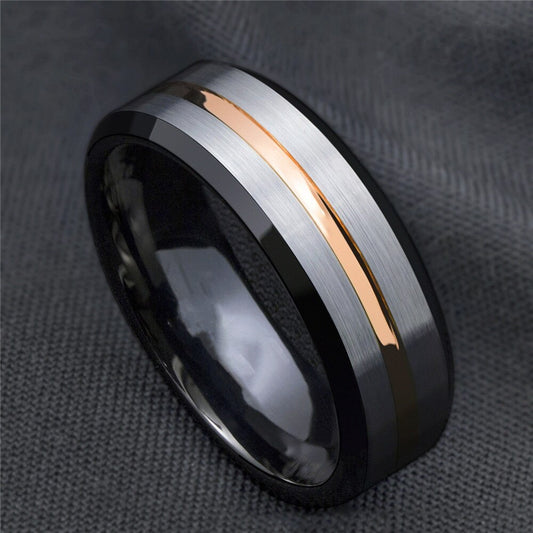 Black Edge Men's Ring | Edge Men's Ring | TOXYNO