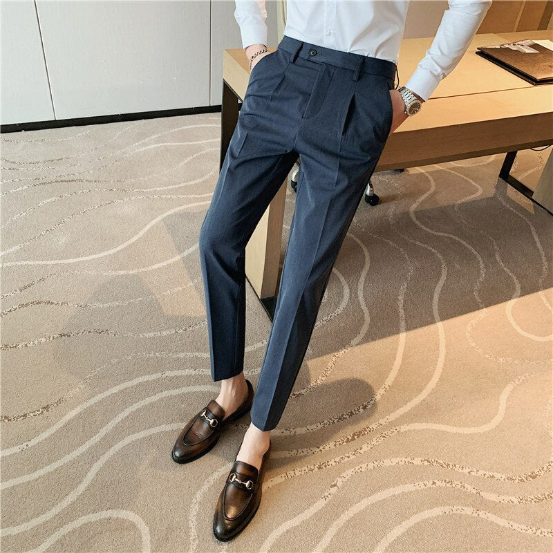 Casual Slim Fit Men Dress Pants