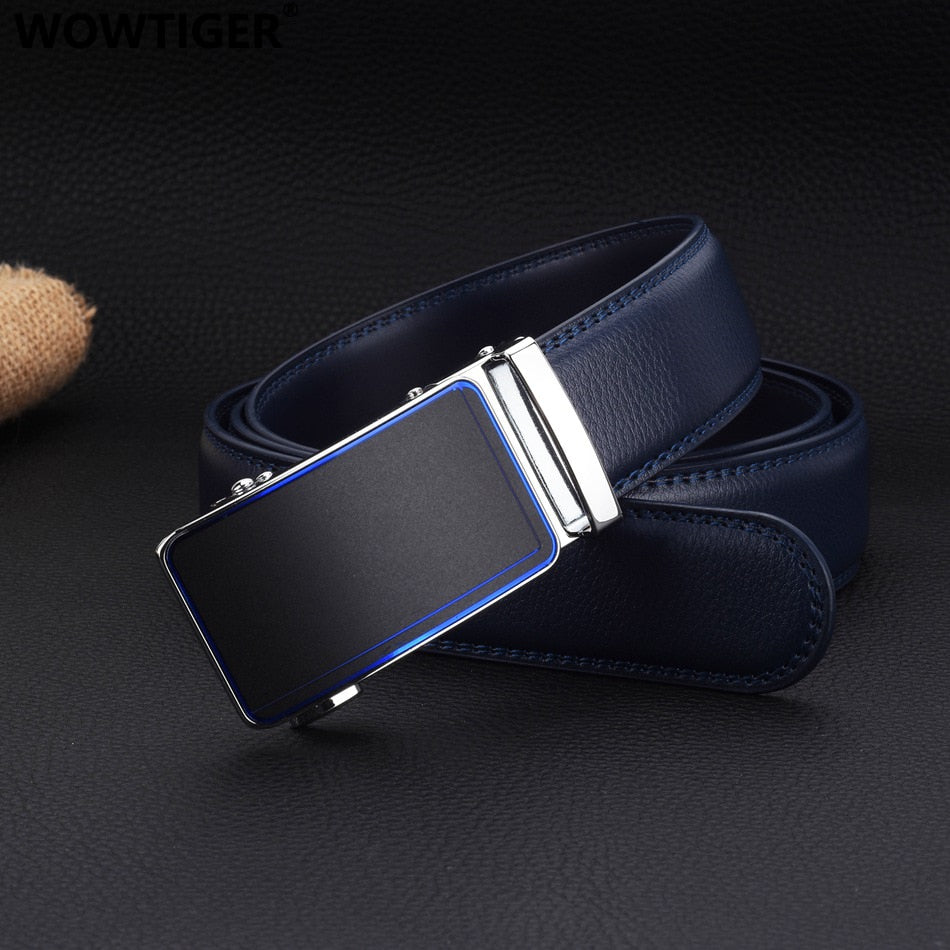 Blue Men's Belt | Belt With Automatic Buckle | TOXYNO