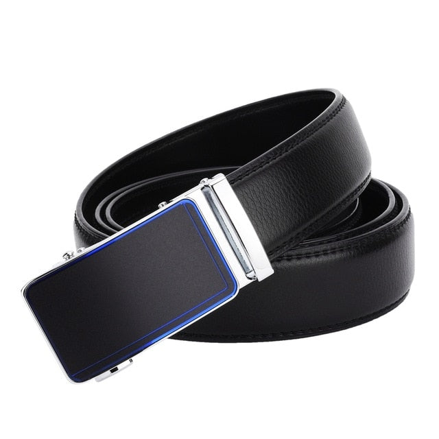 Blue Men's Belt | Belt With Automatic Buckle | TOXYNO