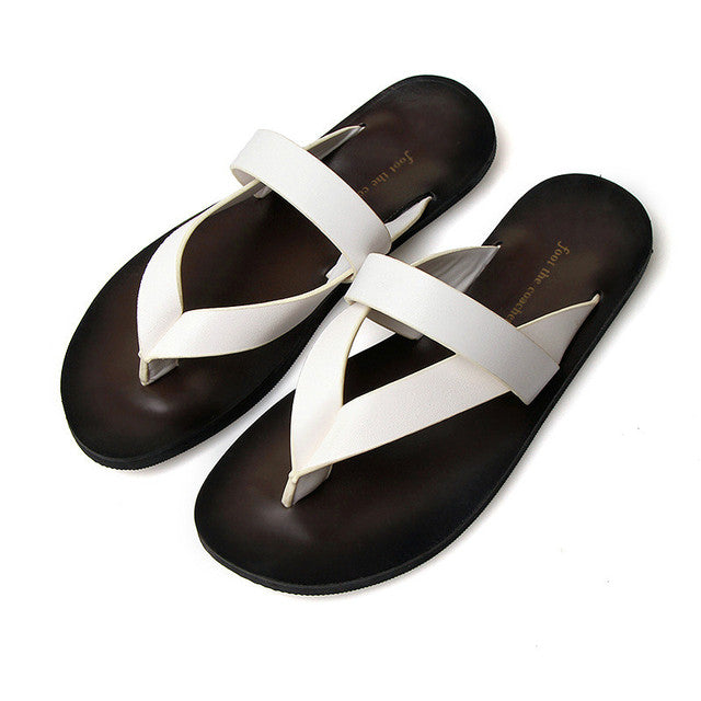 Leather Beach Slippers