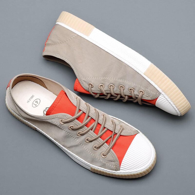 Vulcanized Fashion Breathable Sewing Shoe