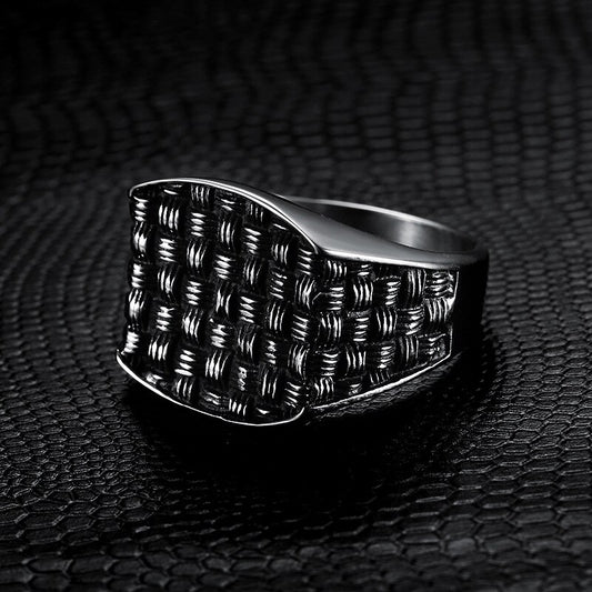 Classic Charm Men Fashion Mesh Ring