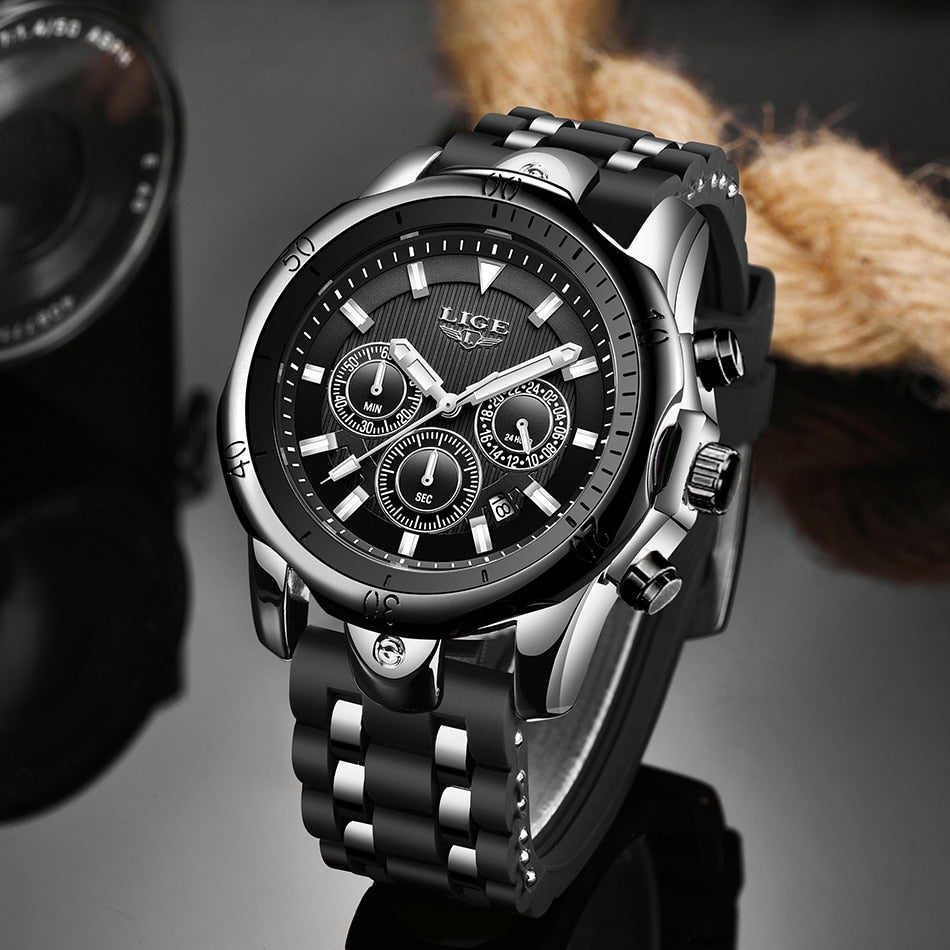 New Fashion Men Top Brand Waterproof Quart Wrist-Watch