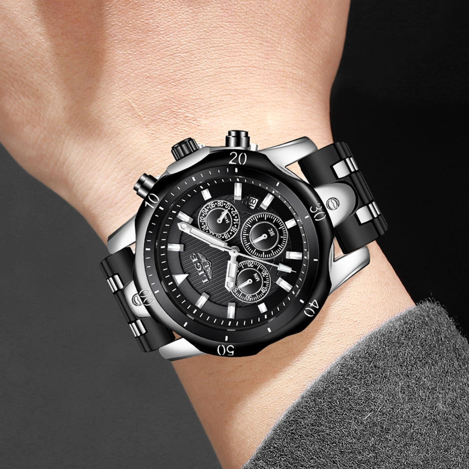 New Fashion Men Top Brand Waterproof Quart Wrist-Watch