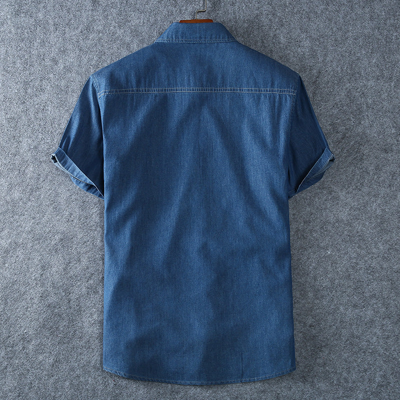 Denim Short Sleeve Jean Shirts