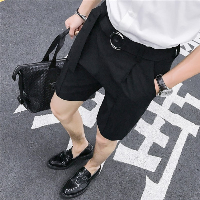 Slim Fit Solid Casual Short