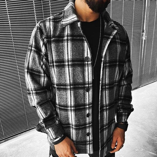 Plaid Casual Cardigan Shirt