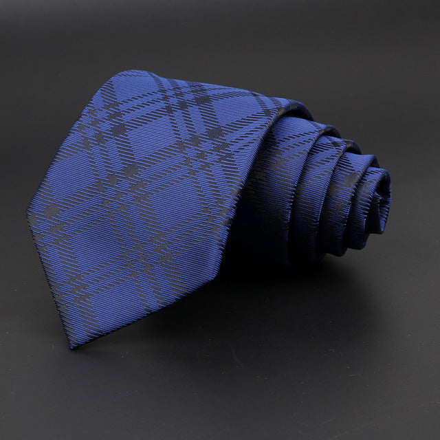 Jacquard Classic Woven Plaid Neck Tie
