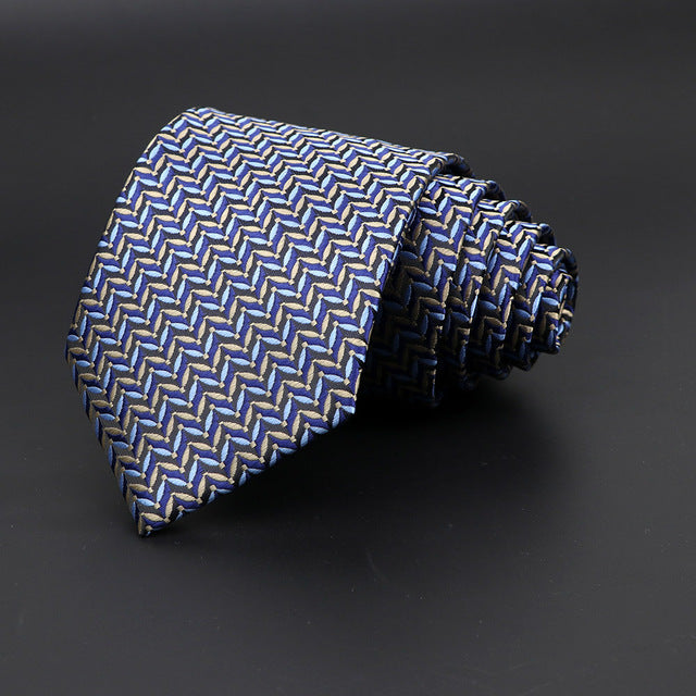 Jacquard Classic Woven Plaid Neck Tie