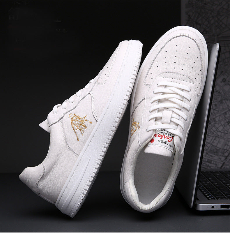 Men Casual Embroider Leisure Comfortable Flat Sneakers