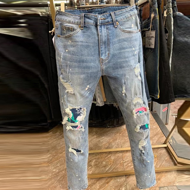 Patch Slim Skinny Jeans