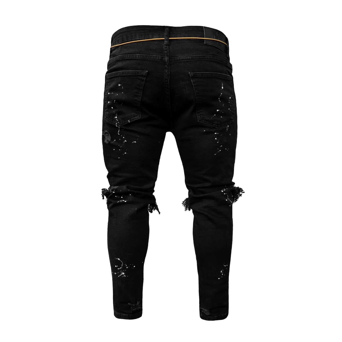 Men Stretch Destroyed Ripped Fashion Skinny Jeans