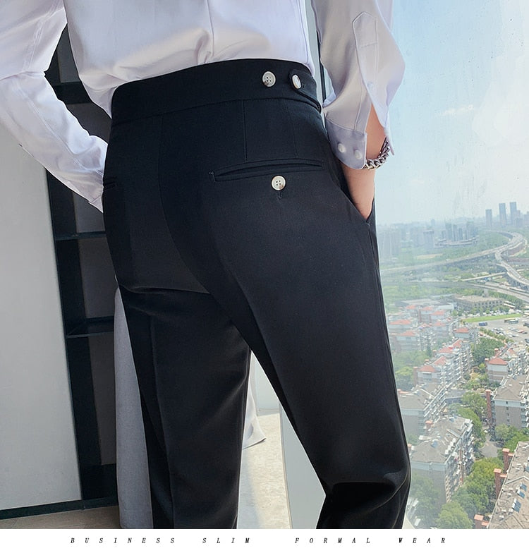British Style Slim Fit Suit Pant