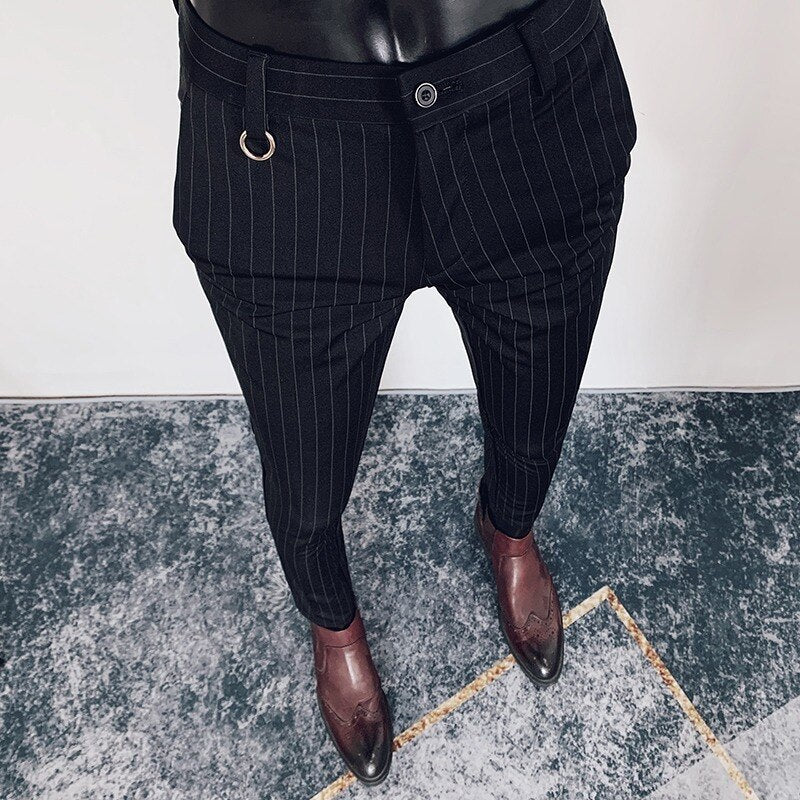 Men's Fashion Striped Formal Pants