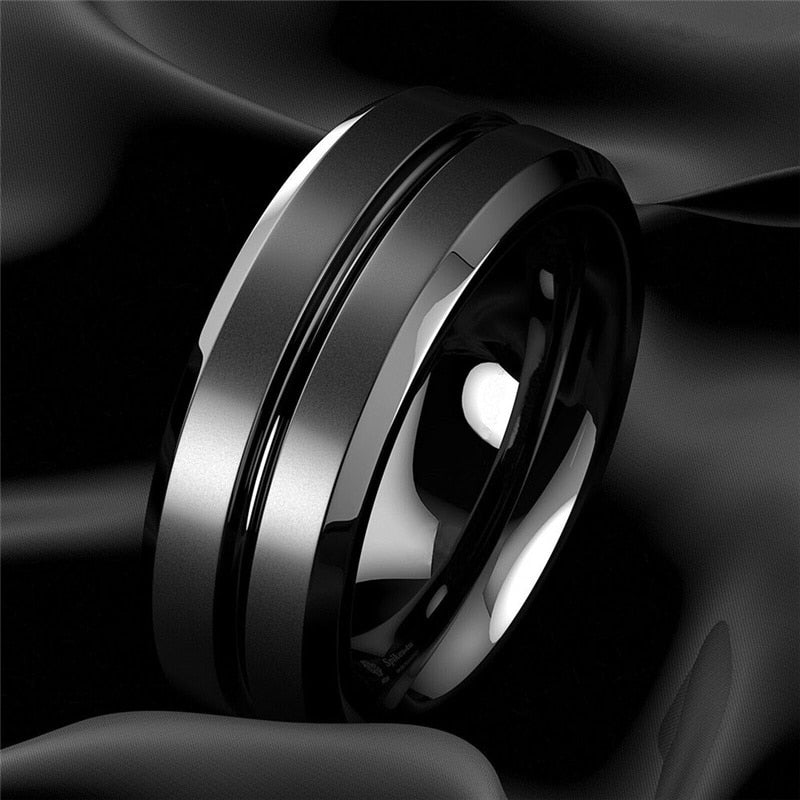 Black Matte Rings | Matt Black Ring | TOXYNO