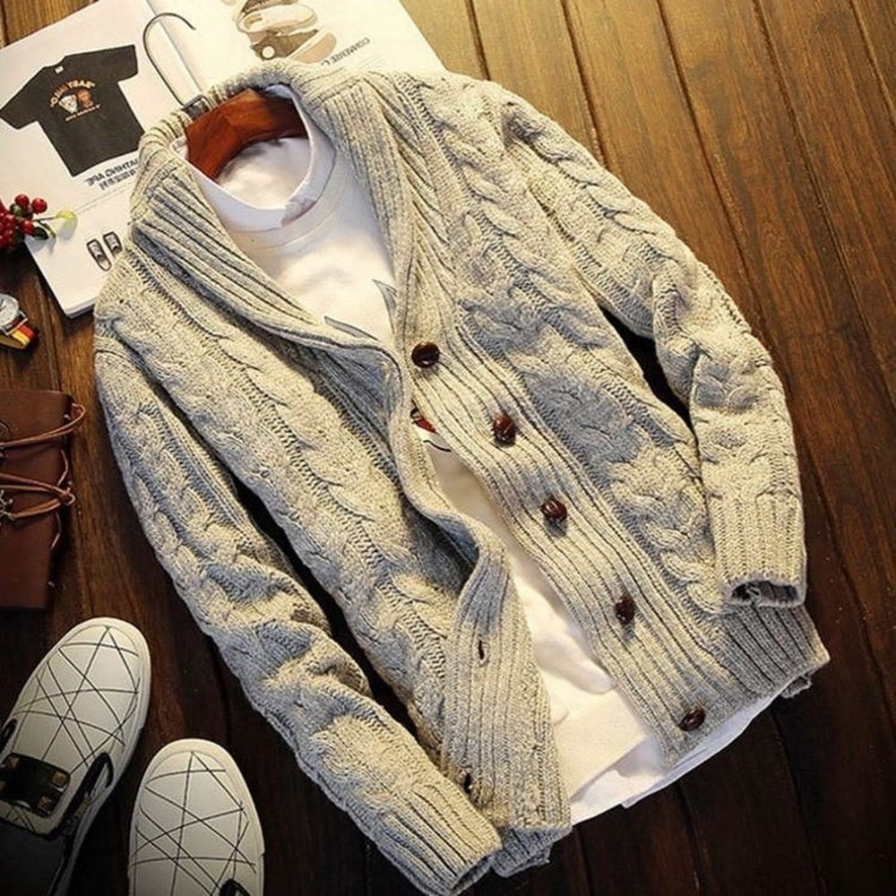 Casual Thicken Chunky Knit Cardigan