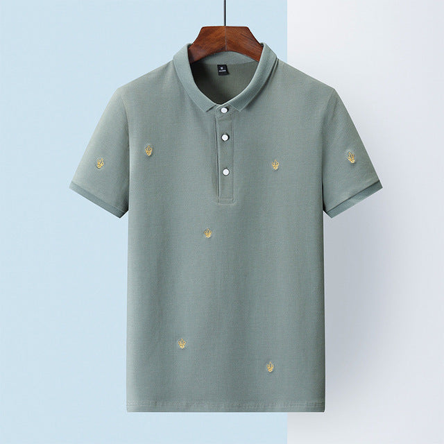 Golden Embroidery Polo Shirts