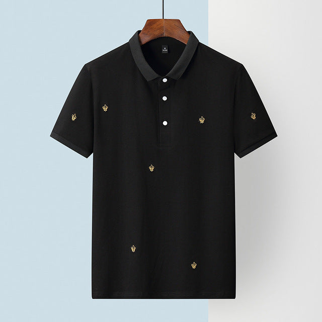 Golden Embroidery Polo Shirts