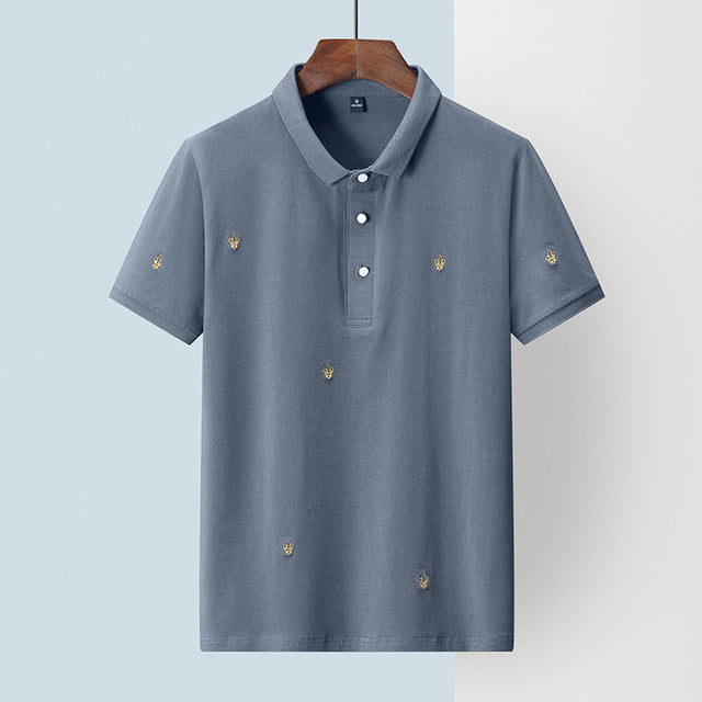 Golden Embroidery Polo Shirts