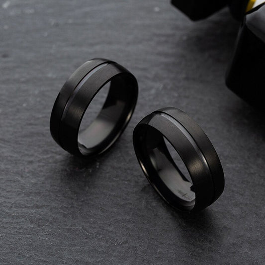 Men's Matte Brushed Ring