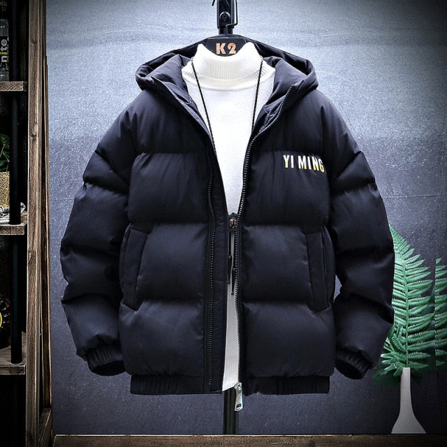 New Down Cotton-Padded Hooded Warm Jacket
