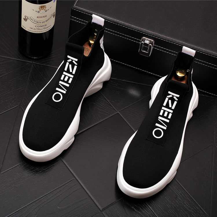 Men Fashion Casual Wool Knitted Sock Sneakers