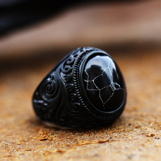 Vintage Oval Tiger Eye Stones Ring