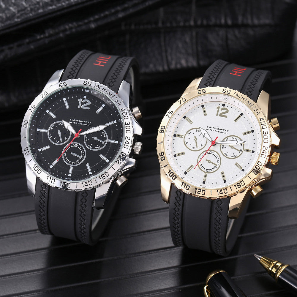 Silicone Band Quartz Wristwatches