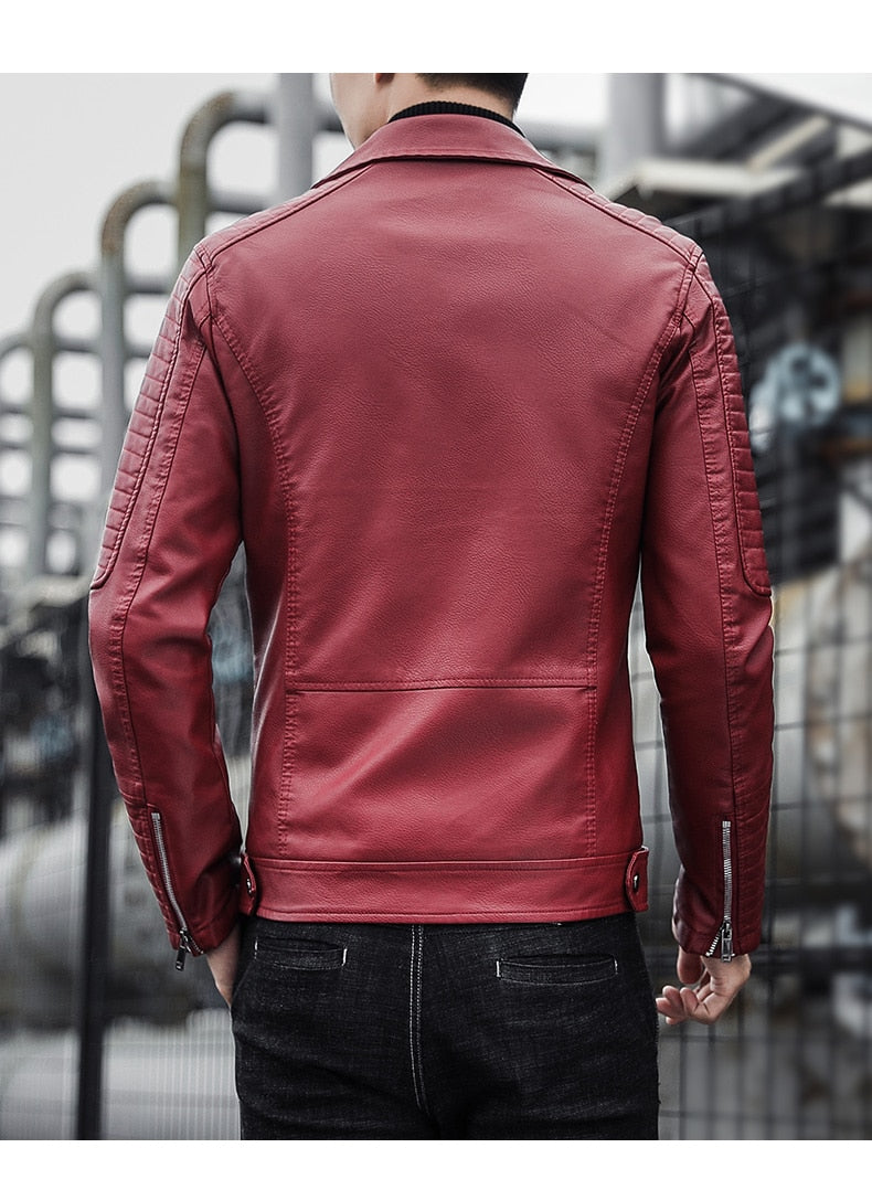 PU Leather Men's Jackets