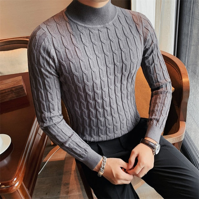 Fashion Simple Slim Turtleneck Sweater