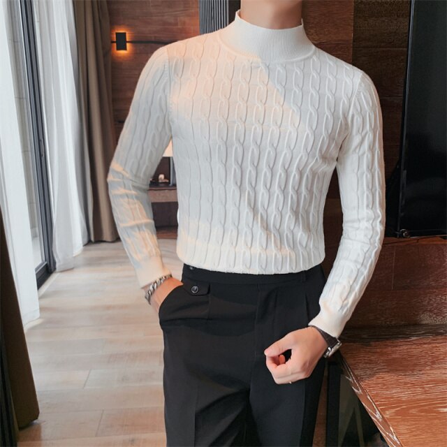 Fashion Simple Slim Turtleneck Sweater