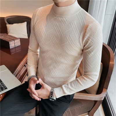 Fashion Knitted Wool Casual Turtleneck