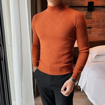 Fashion Knitted Wool Casual Turtleneck
