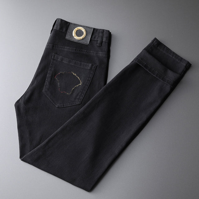 Embroidered Stylish Slim Jeans
