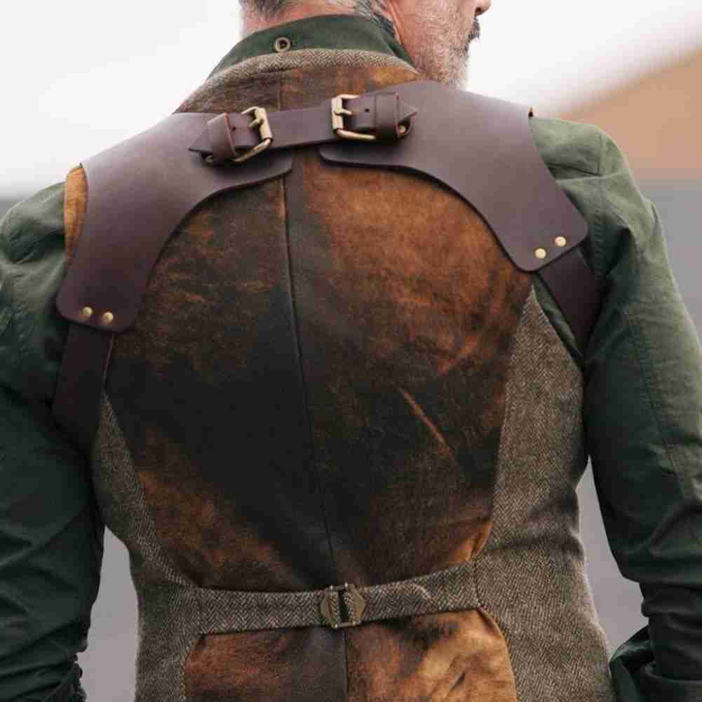 Leather Vest Straps Braces Suspender