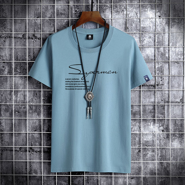 Letter Printing O-neck Casual T-shirts
