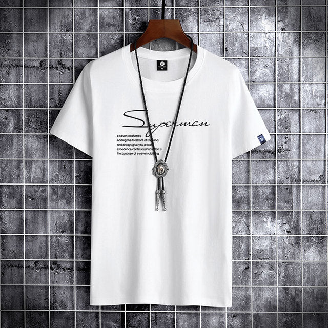 Letter Printing O-neck Casual T-shirts