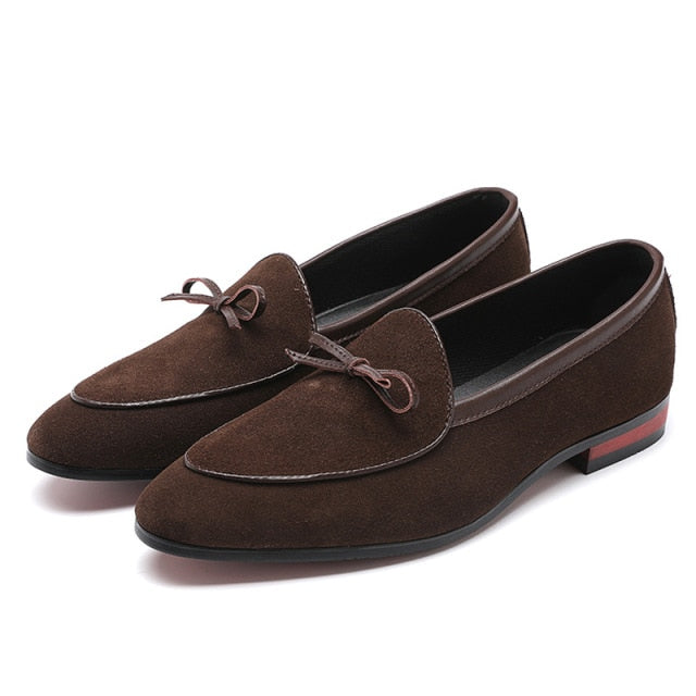 Suede Leather Fashion Slip On Casual Shoes