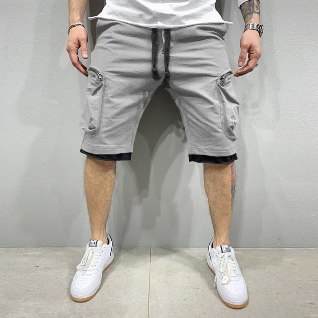 Casual Streetwear Men Multi-Pocket Cargo Shorts
