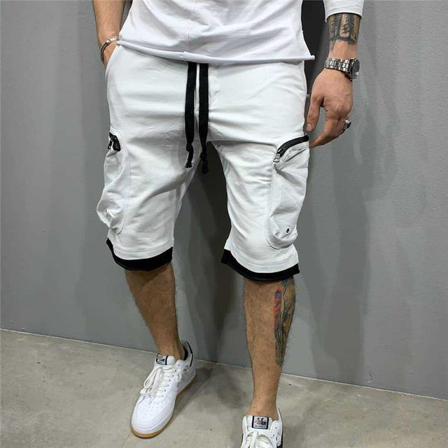 Casual Streetwear Men Multi-Pocket Cargo Shorts