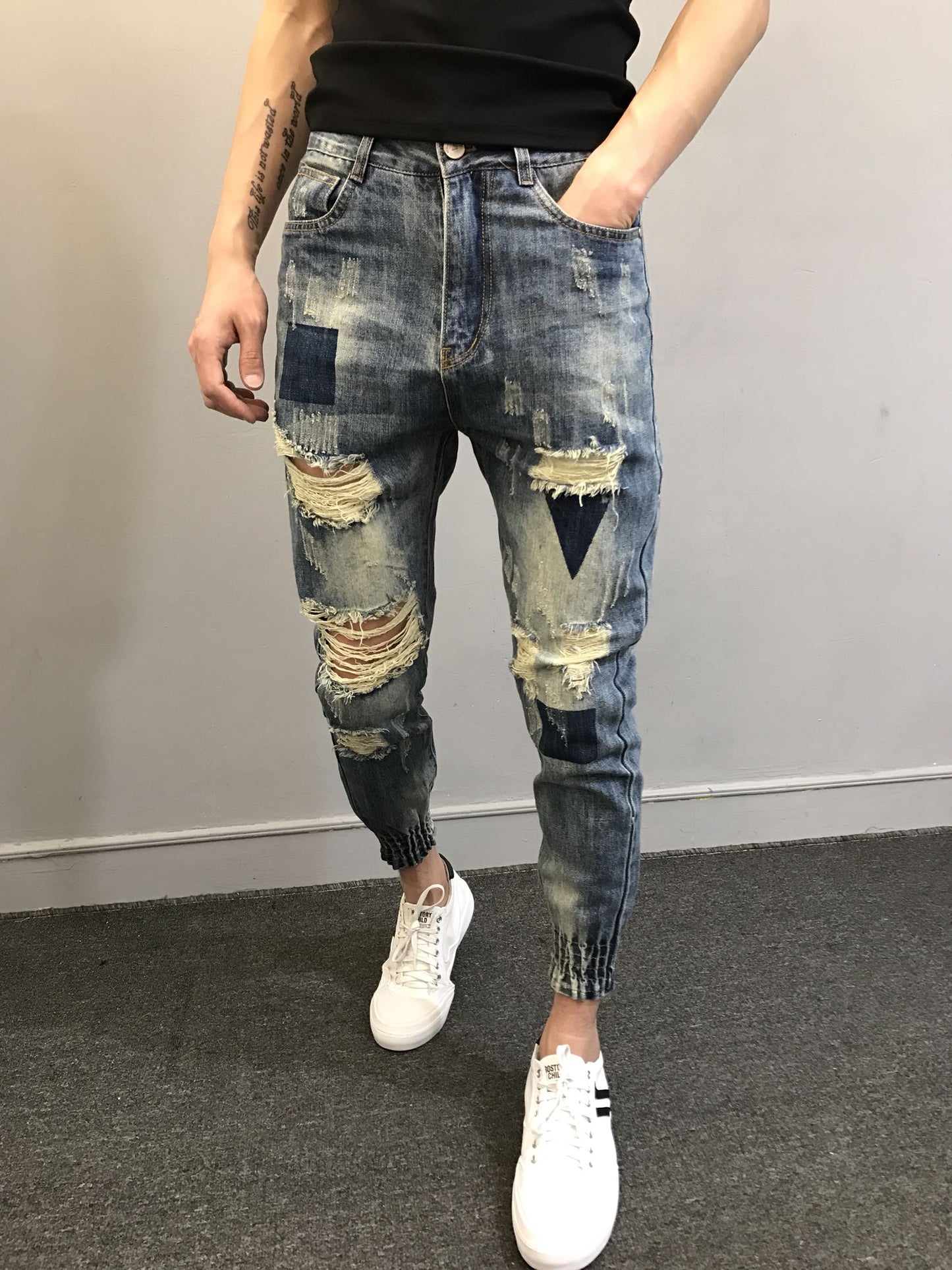 Trendy Leg-Fit Slim Jeans Pants