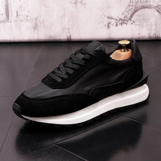 Fall Mesh Height Increasing Fashion Sneakers