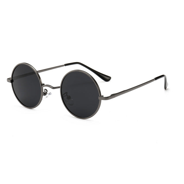 Round Frame Men Retro Sunglasses