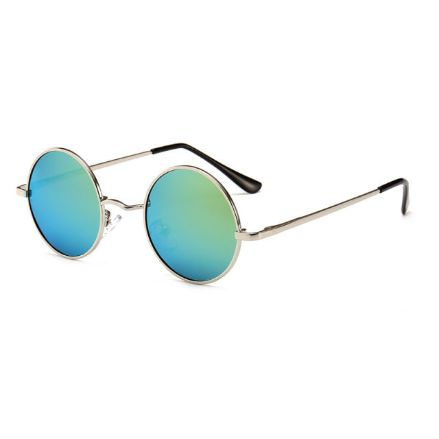 Round Frame Men Retro Sunglasses