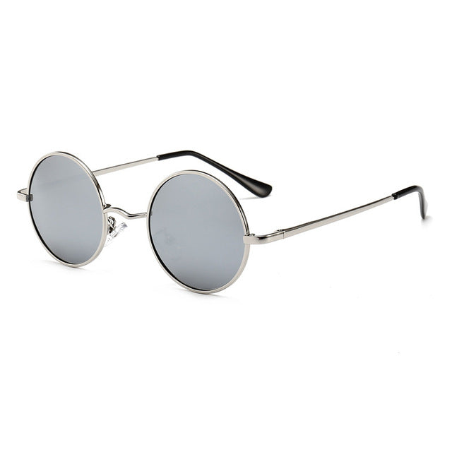 Round Frame Men Retro Sunglasses